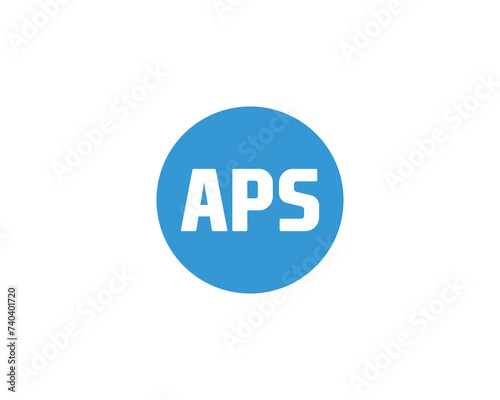 APS logo design vector template
