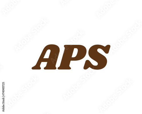 APS logo design vector template