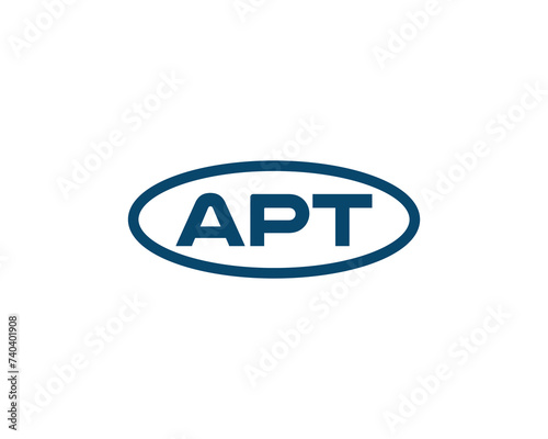 APT logo design vector template