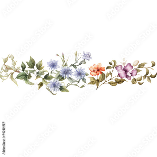 watercolor flowers Illustration flower arrangement or bouquet colorful spring flowers, Perfectly for Wedding with flowers, arrangements for greeting card or invitation design © Pornnapha