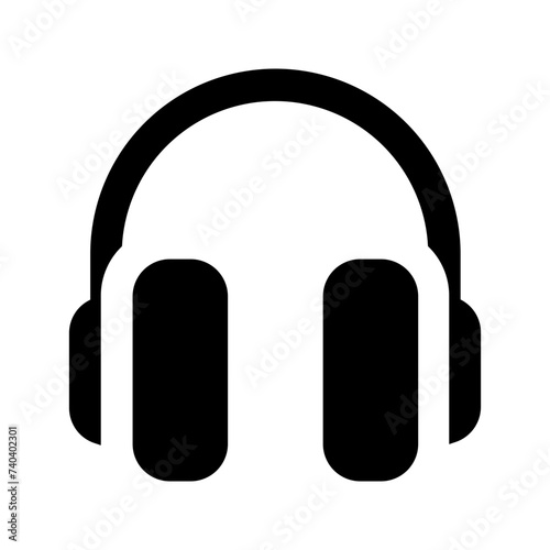 headphone glyph icon