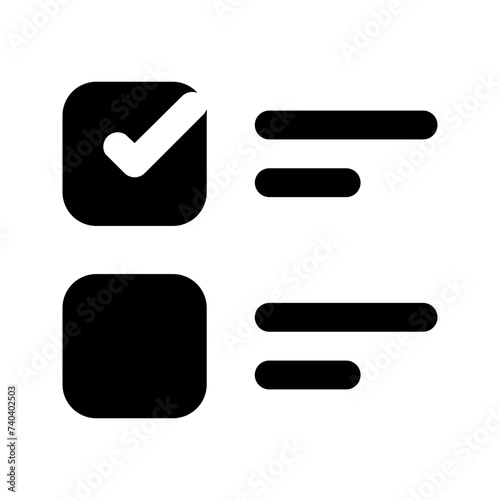 tasks glyph icon