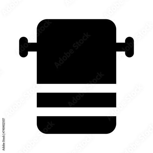 towel glyph icon