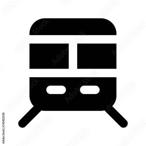 train glyph icon