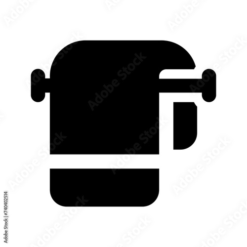 towel glyph icon
