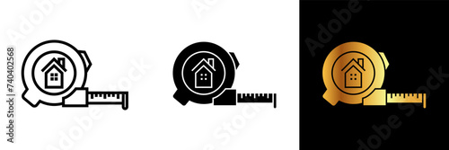 The Measuring Tape icon is a visual representation of precision, accuracy, and the essential tool for measurements in various contexts. 