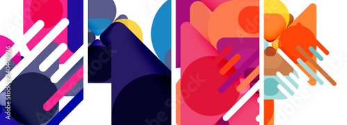 Geometric elements abstract backgrounds for wallpaper, business card, cover, poster, banner, brochure, header, website