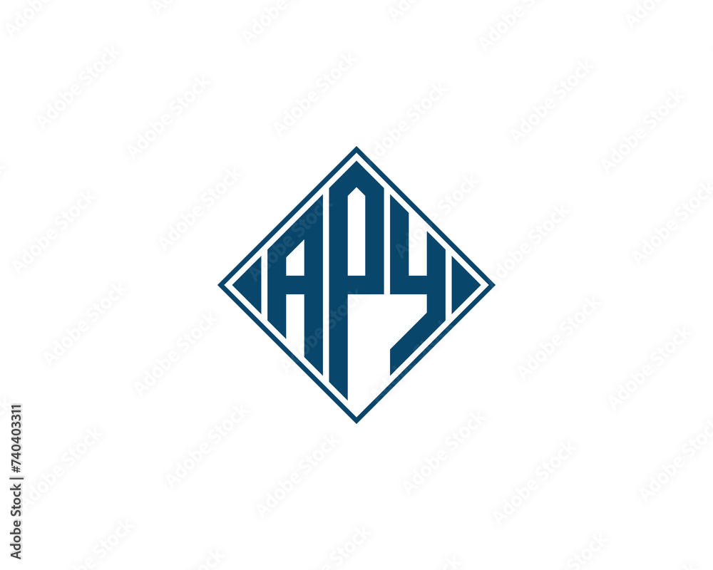 APY Logo design vector template APY Logo design vector template