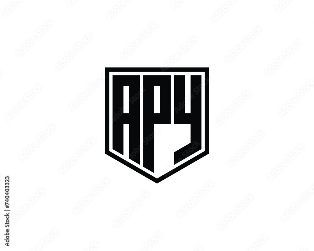 APY Logo design vector template