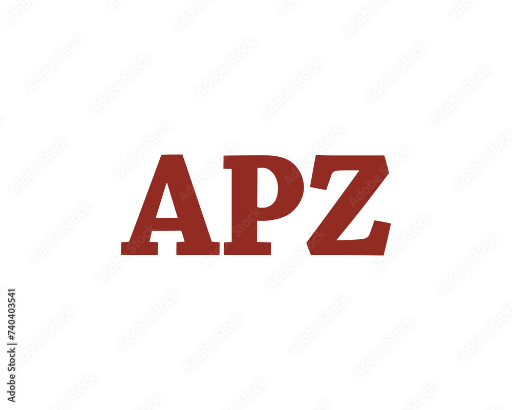 APZ logo design vector template