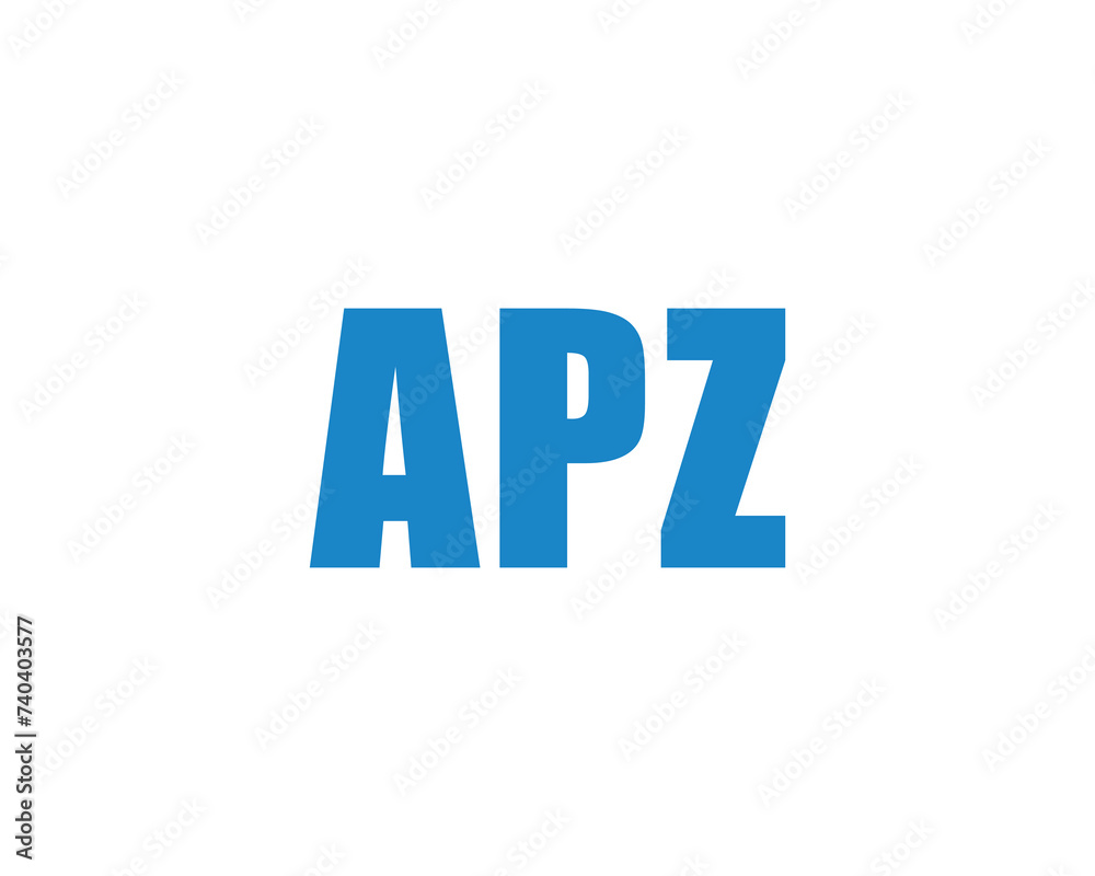 APZ logo design vector template