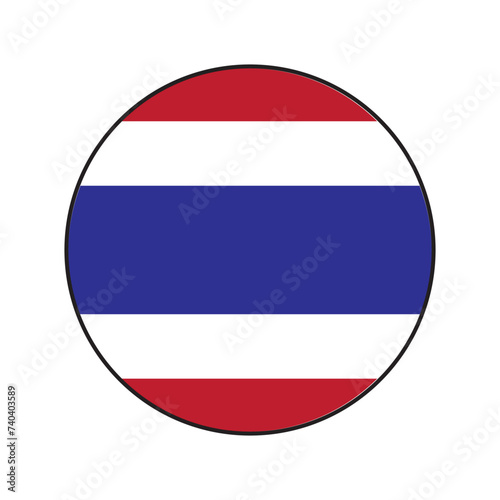 vectors illustration thailand flag icon symbol design