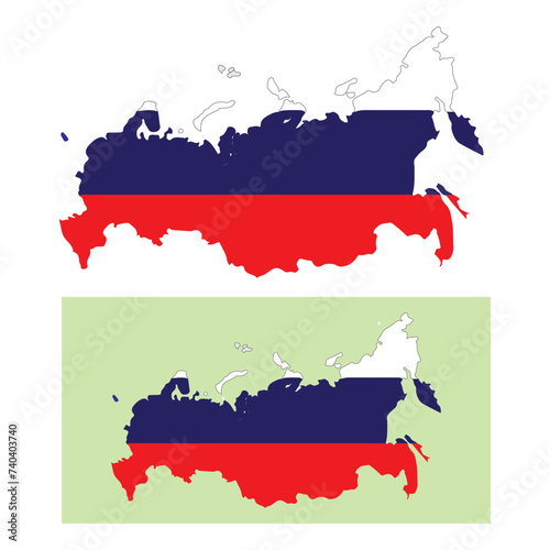 vectors illustration icon russia flag symbol design