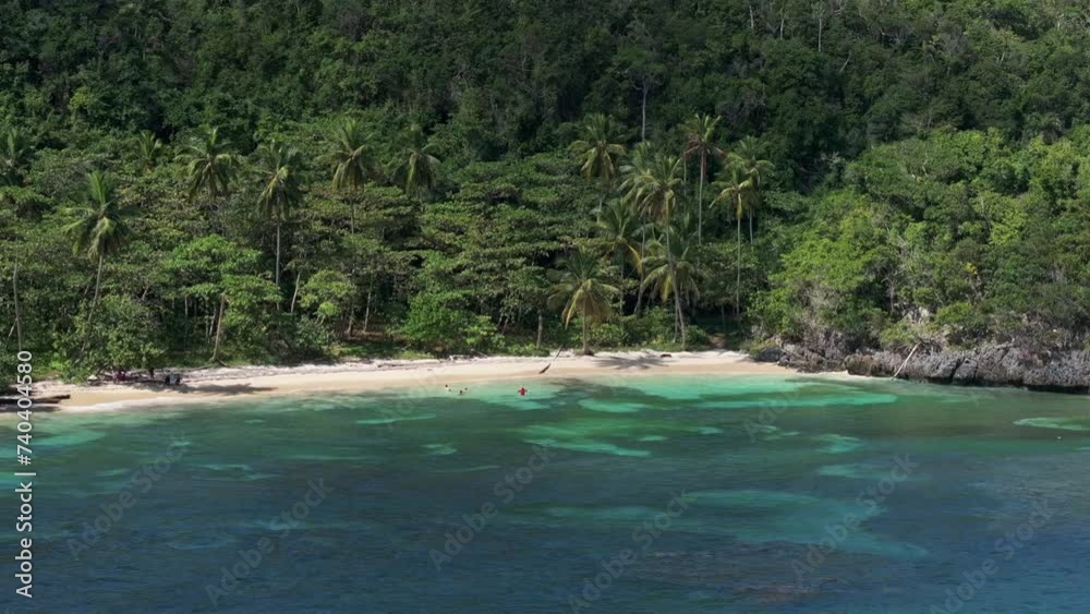 Scenic Coastline Of Playa Ermitaño In Dominican Republic - Aerial Drone Shot Scenic Coastline Of Playa Ermitaño In Dominican Republic - Aerial Drone Shot