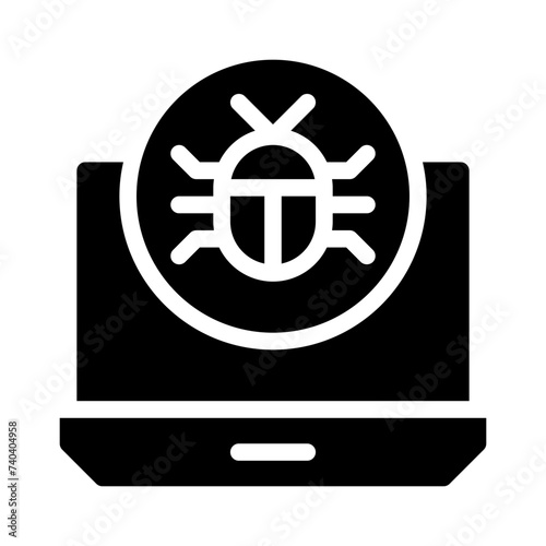 ransomware glyph icon