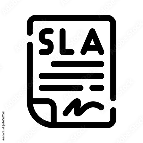 sla line icon photo