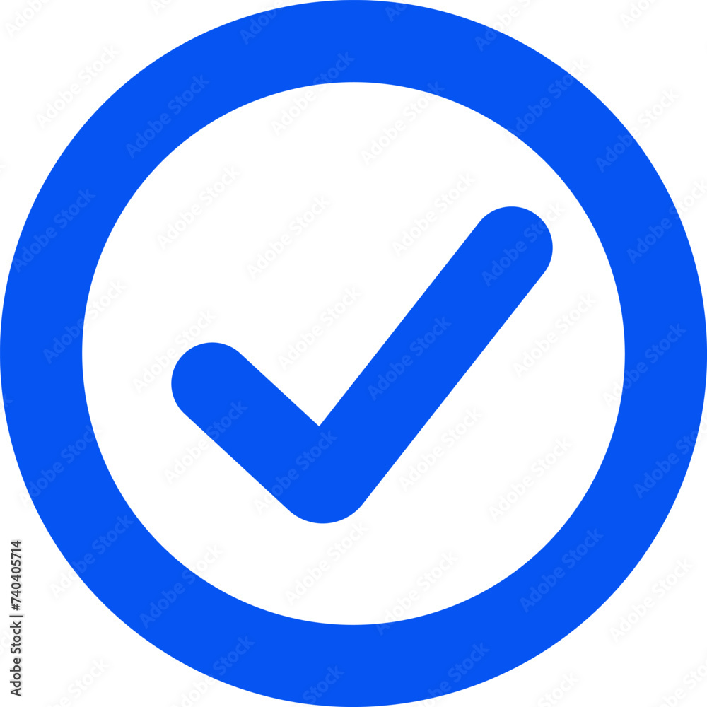 Check circle icon ,blue check mark, vector illustration. Check circle icon ,blue check mark, vector illustration.