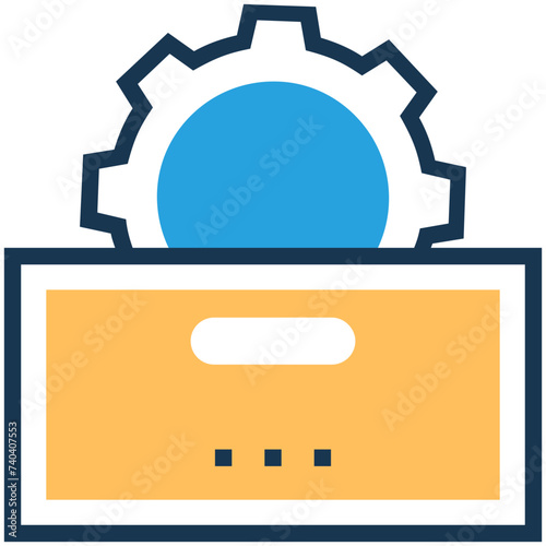 Flat vector icon of preferences