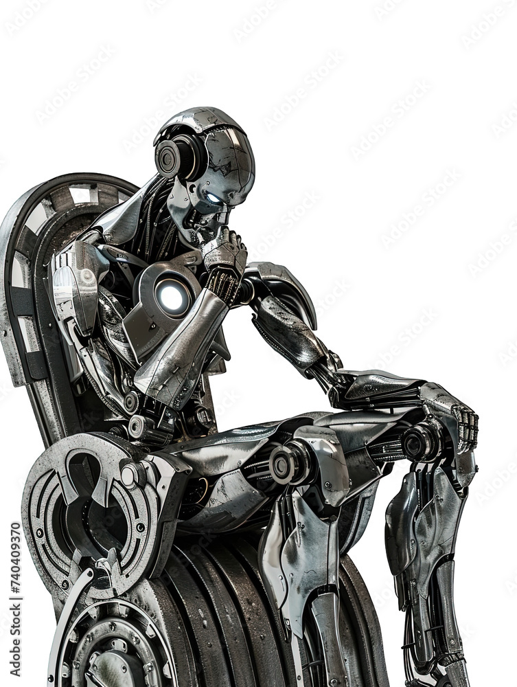 Robot King Sit On Throne Robot King Sit On Throne