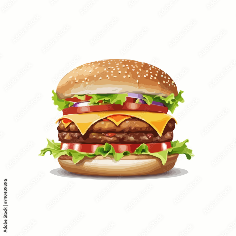 burger isolated on white burger isolated on white