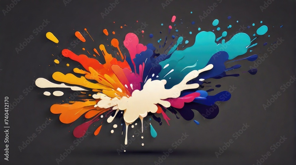 splash paint illustration