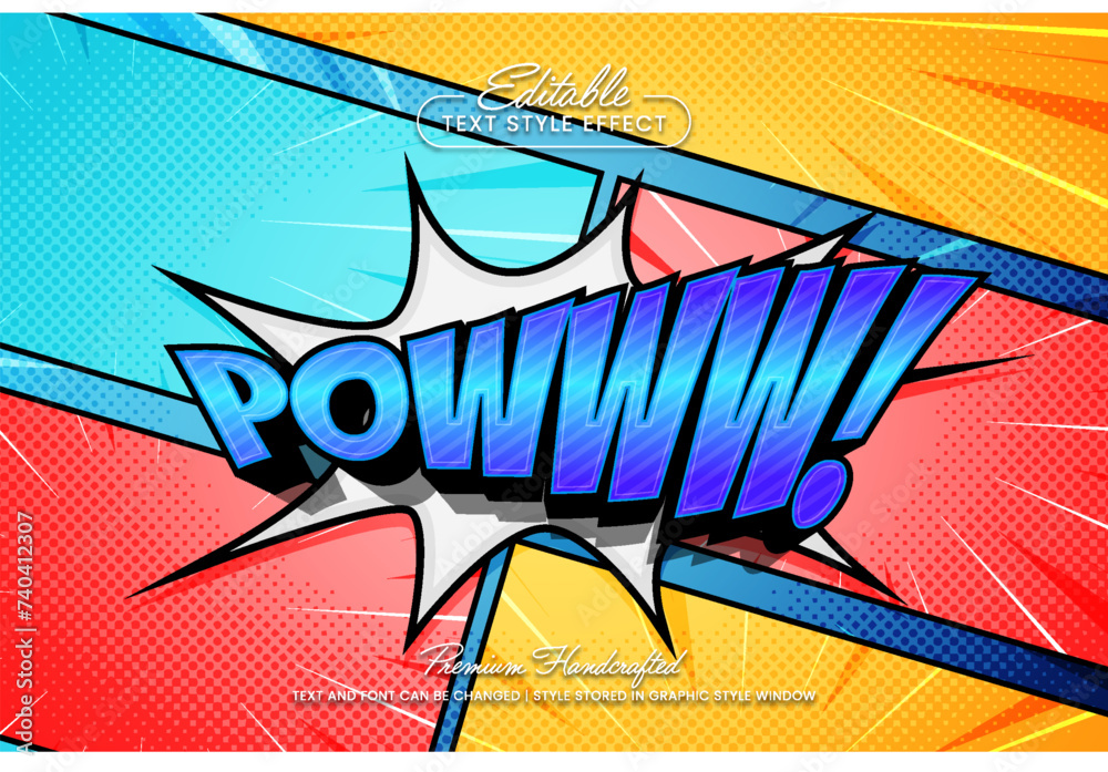 Editable vector text effect graphic style. Comic text sound effect vector template. Editable vector text effect graphic style. Comic text sound effect vector template.