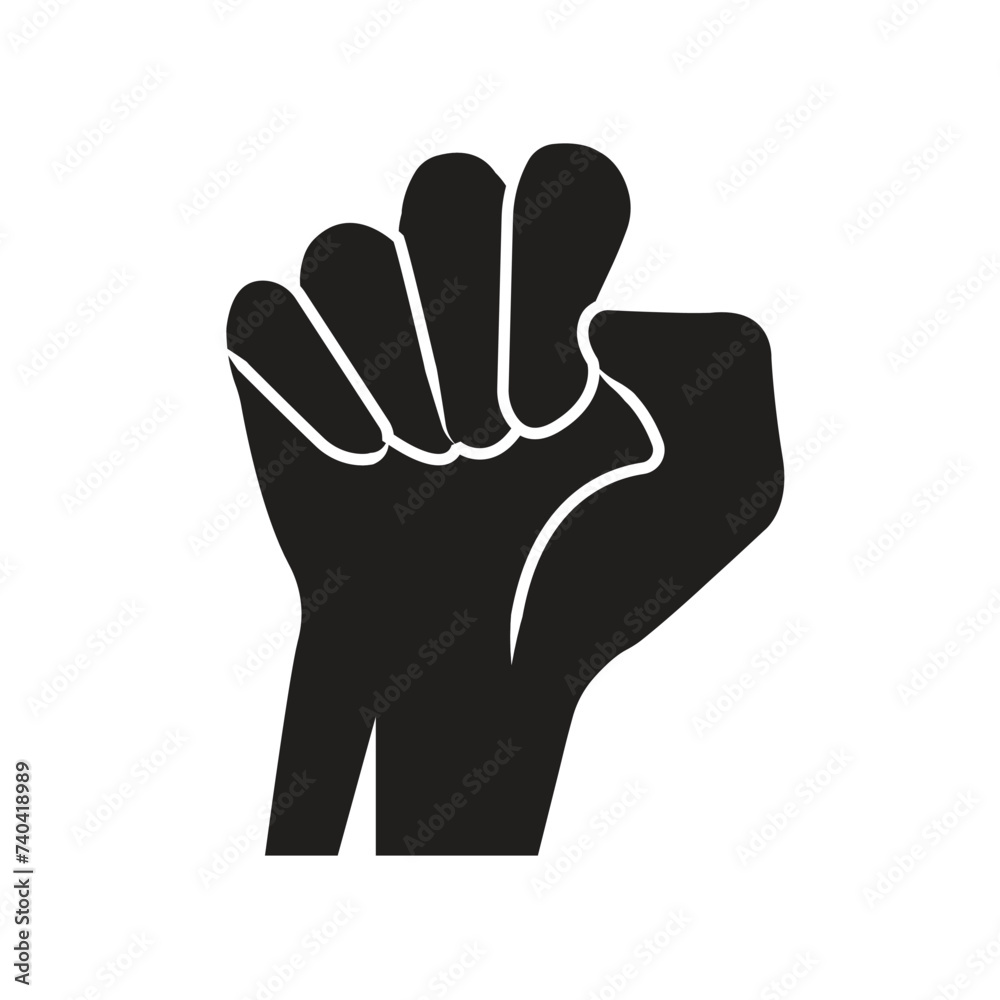 black defiant hand vector Illustrated black defiant hand vector Illustrated