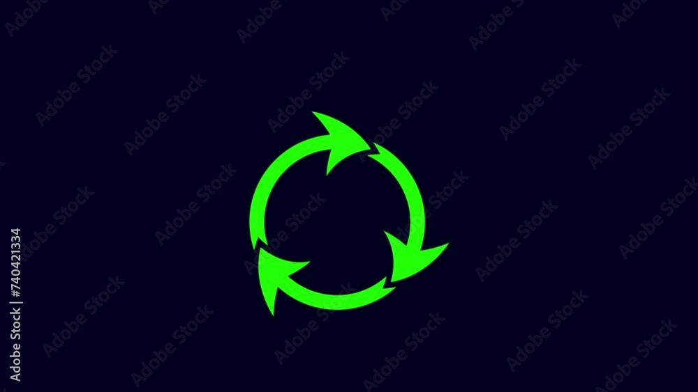 Animated Refresh, Recycle symbol, circle arrow icon Animated Refresh, Recycle symbol, circle arrow icon