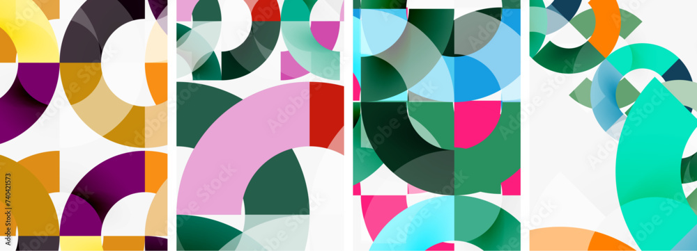 Set of circle lines poster backgrounds. Vector illustration For Wallpaper, Banner, Background, Card, Book Illustration, landing page Set of circle lines poster backgrounds. Vector illustration For Wallpaper, Banner, Background, Card, Book Illustration, landing page