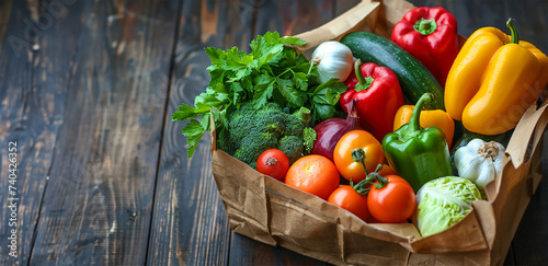 Market Day Splendor Bagful of Vibrant Vegetables