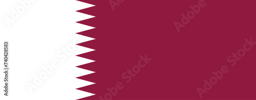 Flag of Qatar, brush stroke background