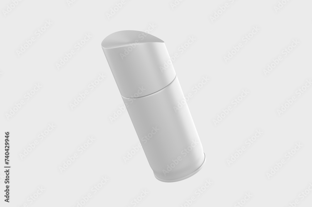 deodorant spray for women or men. mock up template of metal bottle for your design. 3d illustration deodorant spray for women or men. mock up template of metal bottle for your design. 3d illustration