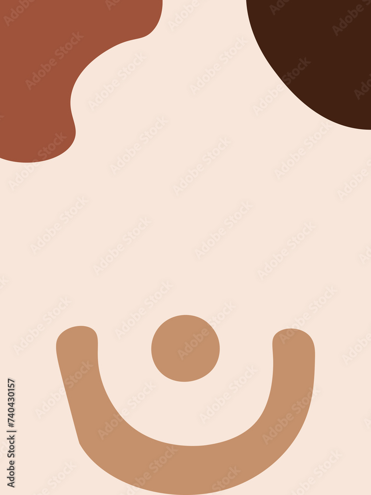 Abstract graphic pre-made poster. I used simple shapes and beautiful earthy colors to create modern minimalistic feel. Abstract graphic pre-made poster. I used simple shapes and beautiful earthy colors to create modern minimalistic feel.