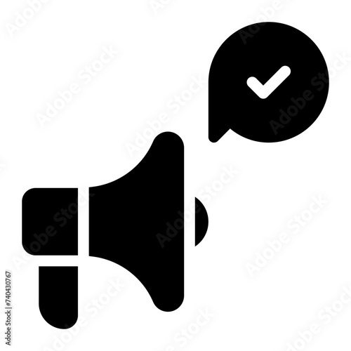 ethical marketing glyph icon