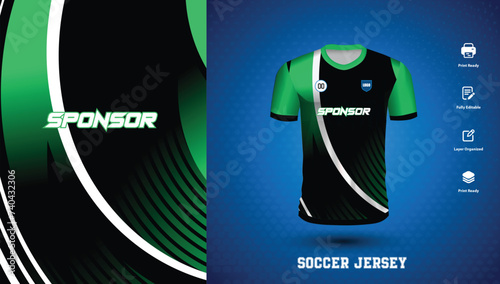 Vector vector soccer jersey design for sublimation or sports tshirt design for cricket football
