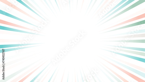 Vector intense sun on a soft colorful background