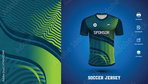 Vector vector soccer jersey design for sublimation or sports tshirt design for cricket football
