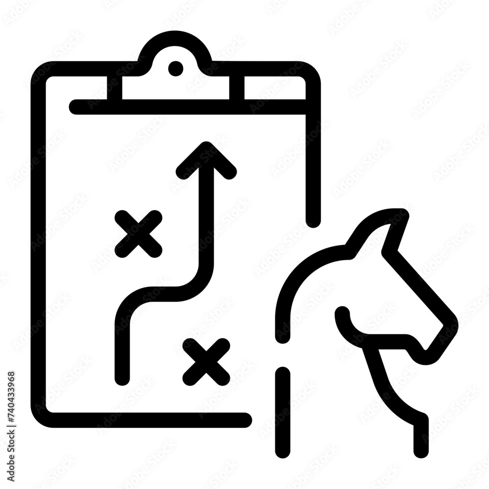 strategy line icon strategy line icon
