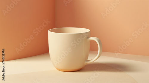 Blank coffee cup mockup.