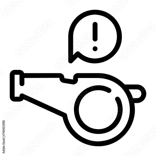 whistleblower line icon