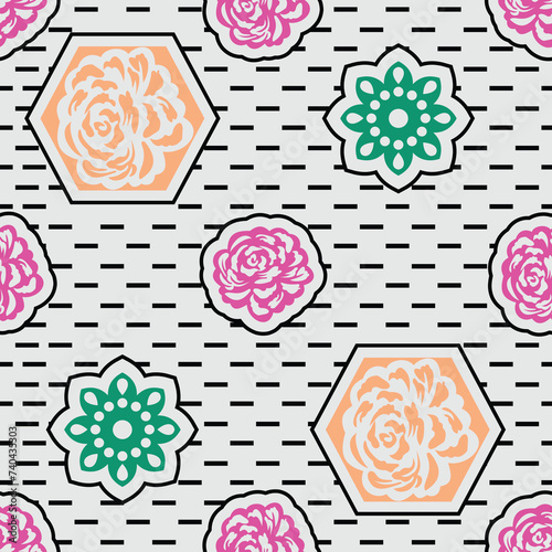 Background Texture Abstract Vector art Seamless design paper and fabric