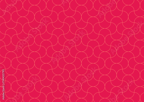 Abstract pink color fish, snake, pangolin, and dragons skin scales texture. Repeated scallop seamless pattern vector illustration.