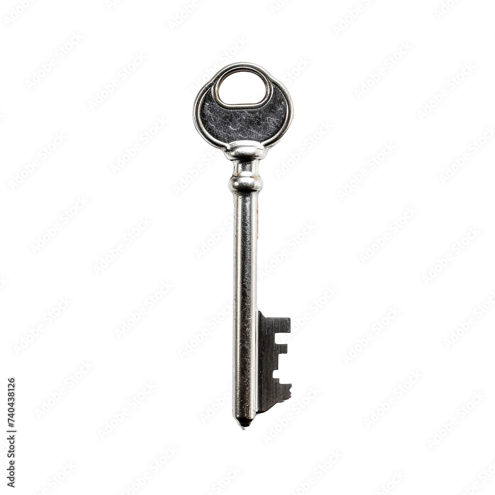 Material key isolated on transparent background Material key isolated on transparent background