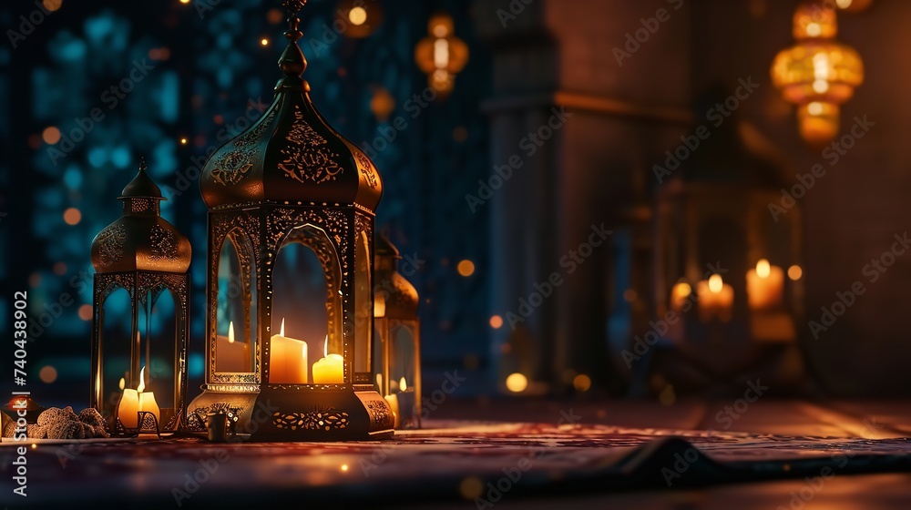 Dark Ramadan Kareem: Traditional Islamic Festivity

