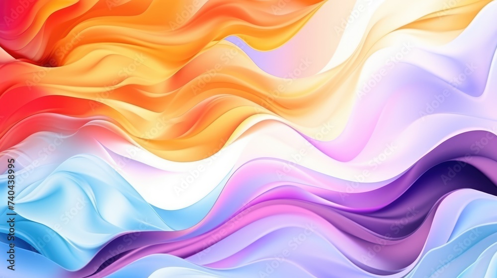 Abstract multicolored wavy background.