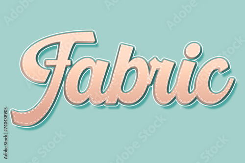Fabric Text Effect