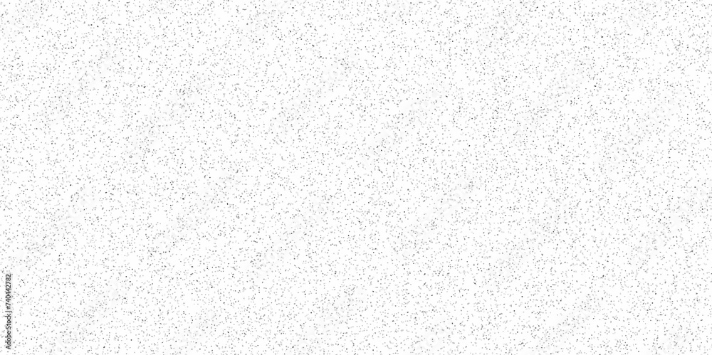 Abstract vector overlay noise and dust terrazzo wall, floor tile overlay background. scattered black stains and scratches on a white wall surface. - obrazy, fototapety, plakaty 
