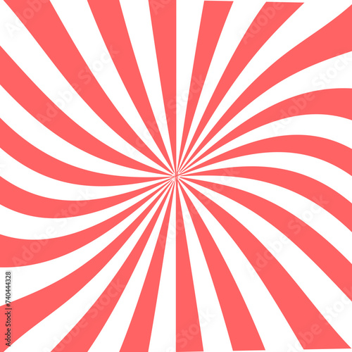 red and white sunburst