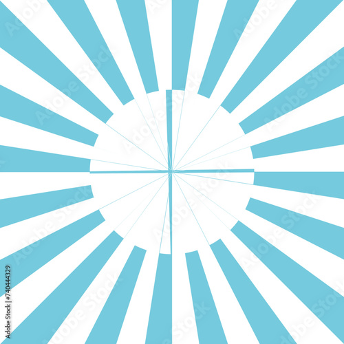 blue sunburst background