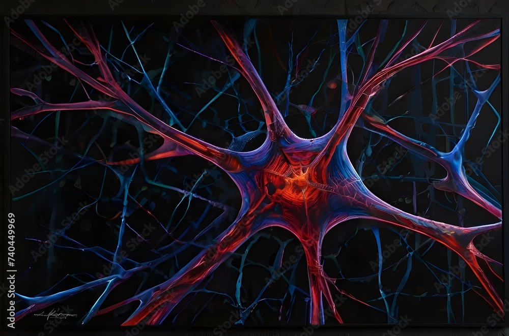 3d rendered illustration of neuron
